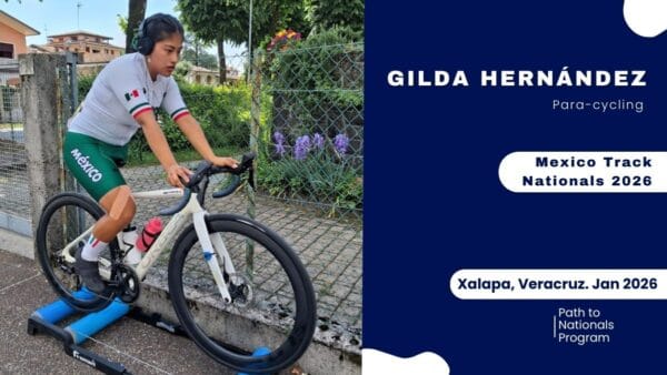 Track Cycling Nationals 2026. One Travel Fee Supporting Paracyclist Gilda Hernández