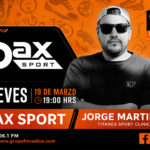 Oax Sport and Tribu al Extremo cover image for Episode 5 with coach Jorge Luis Velasco Martínez, promoting a March 19 radio segment on cycling, triathlon, and endurance coaching.