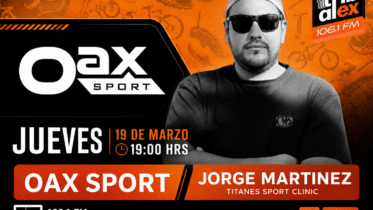 Oax Sport and Tribu al Extremo cover image for Episode 5 with coach Jorge Luis Velasco Martínez, promoting a March 19 radio segment on cycling, triathlon, and endurance coaching.