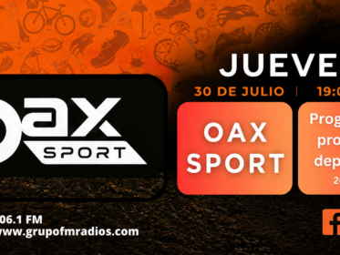 Oax Sport and Tribu al Extremo promo for the July 30, 2026 broadcast on sports programs and athlete support plans for 2026–27.