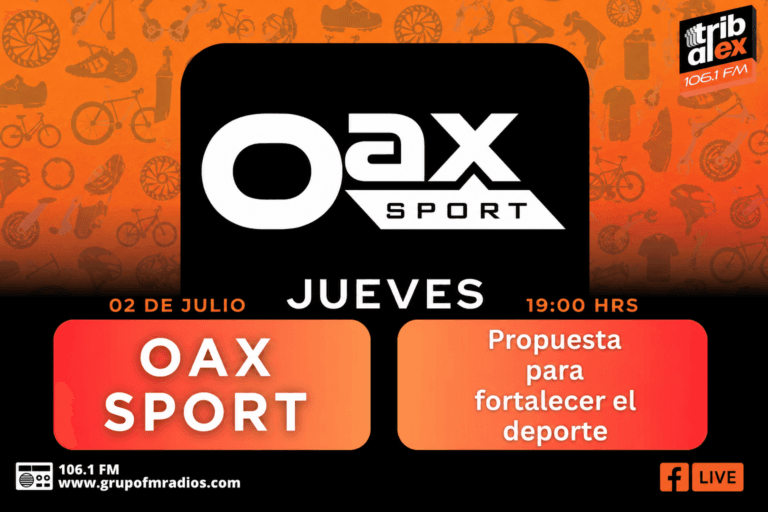 Horizontal Oax Sport Thursdays Episode 11 promo for the July 2, 2026 Tribu al Extremo broadcast about Training Camp 2026 and the 2027 athlete support plan.